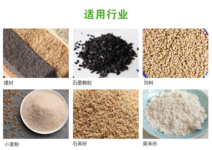 高頻振動(dòng)篩主要用于化工，建材，石墨顆粒，飼料，小麥粉，石英砂，豆?jié){，果汁等各種物料的干法、濕法篩分、分級(jí)、脫水，過濾。